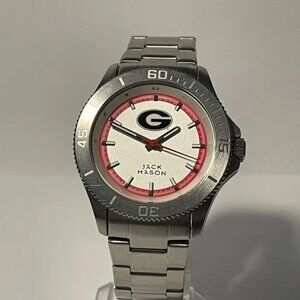 Georgia Bulldogs OFFICIAL NCAA Stainless-Steel Watch by Jack Mason NEW